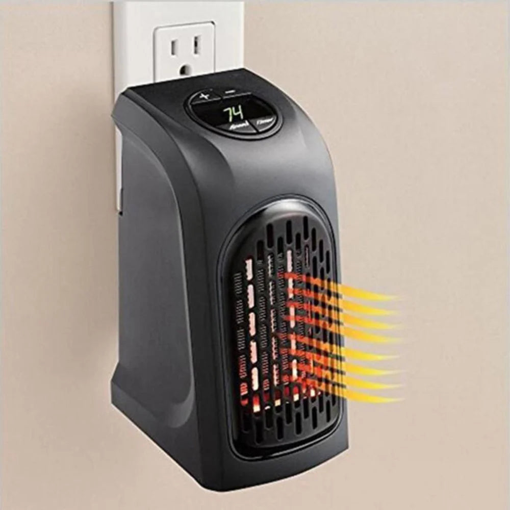 Mini Electric Ceramic Heater - Compact Portable Heating Solution for Home, Office, and Outdoor Use